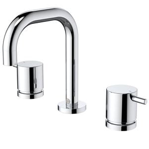 Caroma  Chrome Lead Free Luna Lever Basin Tap Set