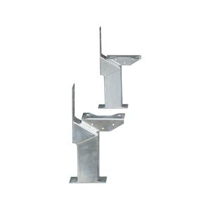 Galintel 1 Tread Galvanised Steel Dual Stair Stringer - 2 Pack