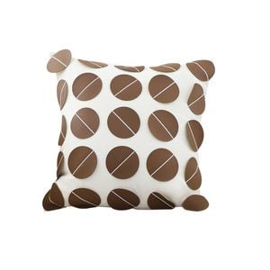 SOGA 45cm Brown Leather Throw Pillow – Square Cushion