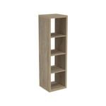 Flexi Storage Clever Cube 410 x 1460 x 390mm Oak 1 x 4 Storage Unit