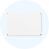Lumiere Brilliant White Magnetic Glassboard 900x600mm