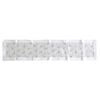 White Silver Candles Sheer Organza Glitter Table Runner 40 x 183 cm Silver