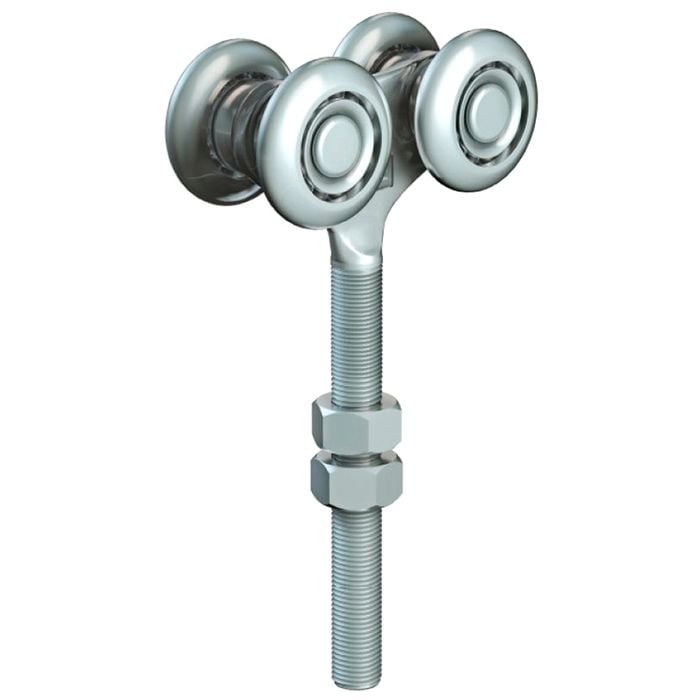 Cowdroy 110mm Nickel Plated Industro 2 Wheel Carriage