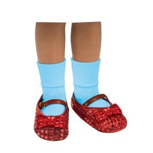 Wizard of Oz Dorothy Sequin Shoe Covers Kids/Child Dress Up Accessory US 11-13