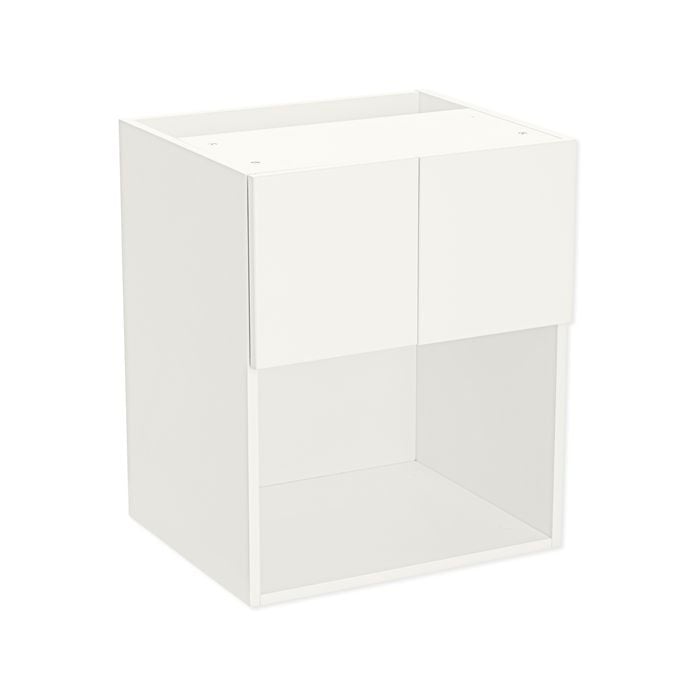 Kaboodle 600mm Sour Cream Modern Wall Microwave Cabinet