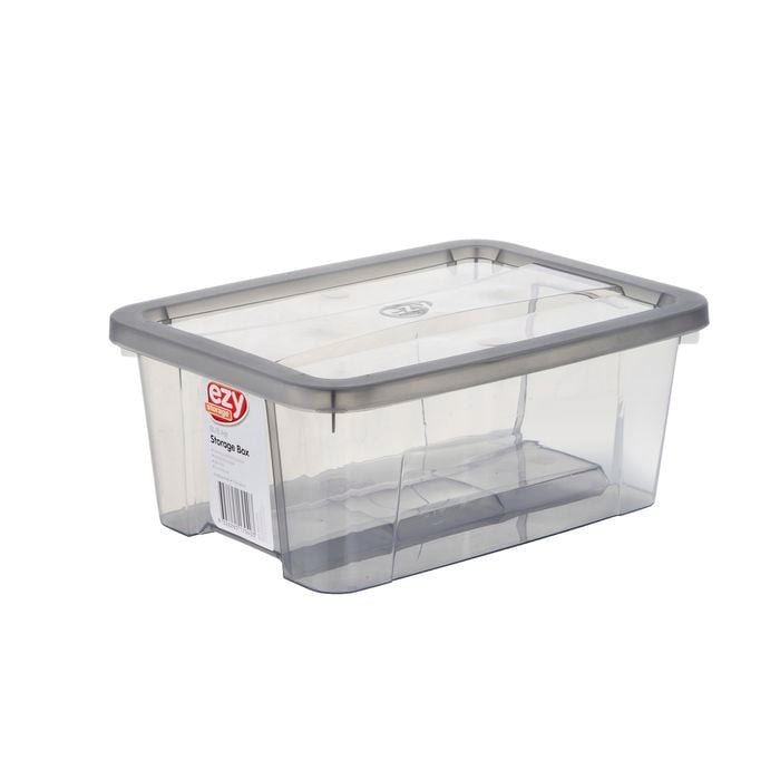 Ezy Storage 8L Grey Classic Storage Tub