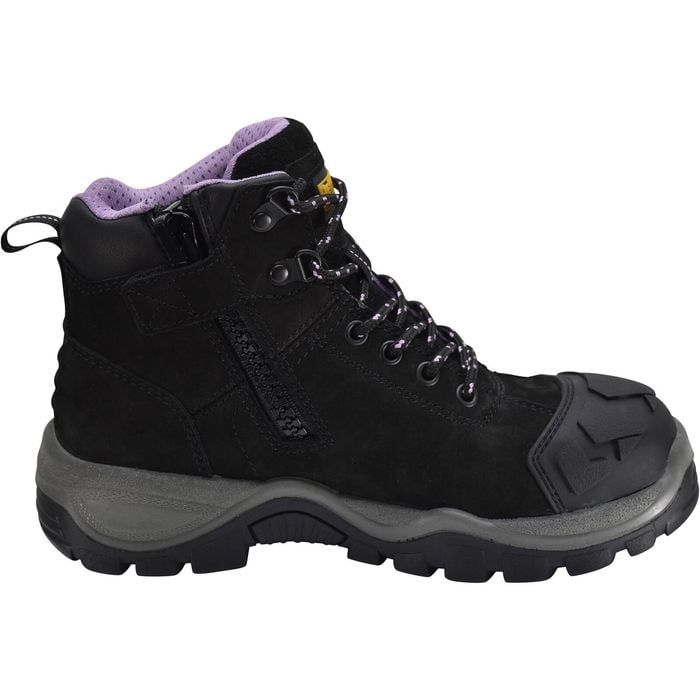 DeWALT Black Womens Black Ashton Safety Work Boots - UK Size 8