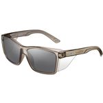 Bolle Safety Graphite Frame Smoke Platinum Lens STKS 420 Safety Glasses