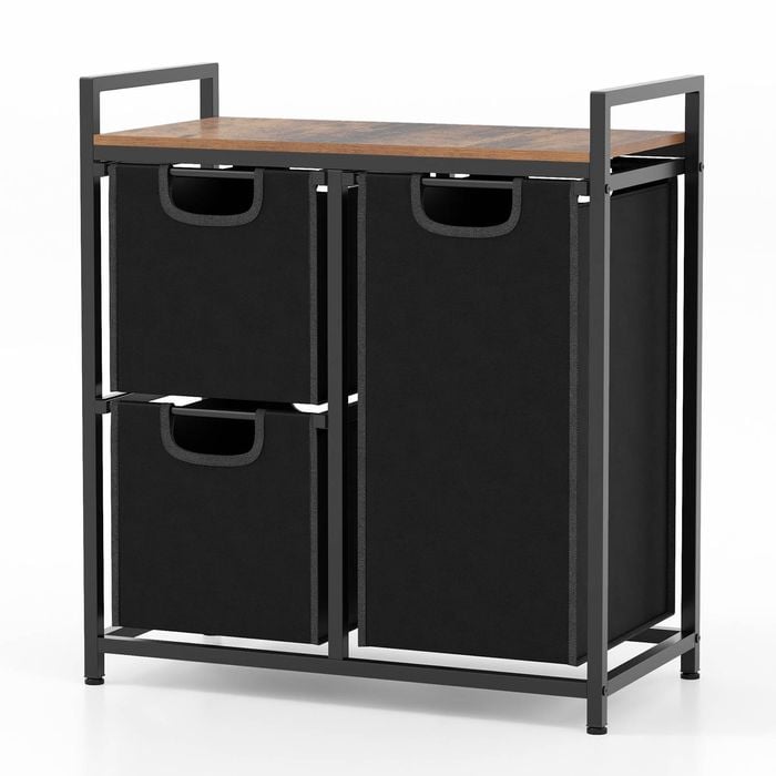 Costway Chest Of Drawers Clothes Organizer Coffee