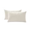 Gioia Casa Twin-pack Velvet Cushion Covers – Soft Microfibre Cushion Covers With Hidden Zipper (ivory, 30cm*50cm)