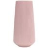 ANYDECO Flower Vase Pink Large Ribbed Nordic Style Pot Living Room Decor