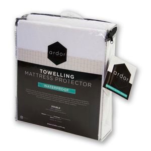 Ardor Double White Towelling Waterproof Mattress Protector