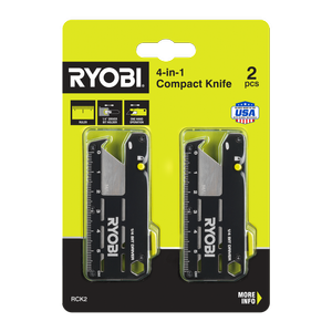 Ryobi 4-in-1 Compact Knife 2-Piece Set