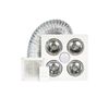 HPM 3-In-1 4-Lamp Ducted Bathroom Heater Exhaust Fan
