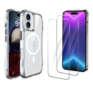 Icoverlover For Iphone 16 Case Compatible With Magsafe + 2x Screen Protectors