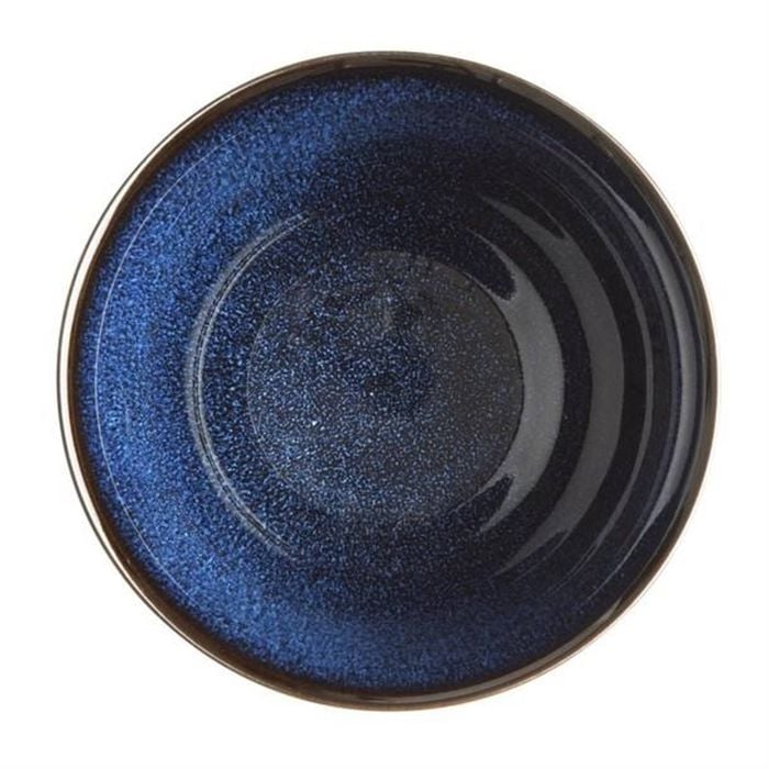 Olympia Footed Bowls Luna Midnight Blue Stoneware 115mm (pack Of 8) Commercial Tableware Dz774