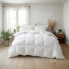 Royal Comfort 500gsm Plush Duck Feather Down Quilt - All Seasons White Double