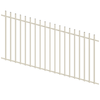 ProtectorAl 1201-2400W x 1200H Surfmist Batten Pool Fence Panel Raked Up to 15º