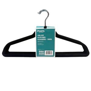 Practa Velvet Clothes Hangers - 10PK 