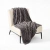 Soga 230x200cm Grey Flannel Polyester Throw Blanket
