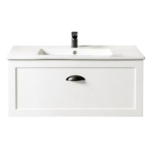 CIBO 900mm White Windsor Wall Hung Vanity
