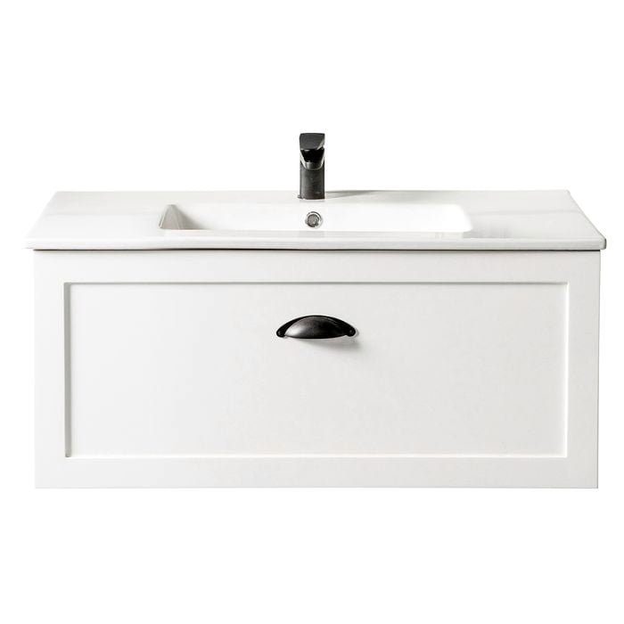 CIBO 900mm White Windsor Wall Hung Vanity