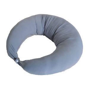 Catzon C Shape Pregnancy Body Pillow 120cm For Side Sleeping & Anxiety Relief–maternity Full Body Support-haze Blue