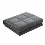 Giselle Bedding 5KG Adult Charcoal Microfibre/Cotton Weighted Gravity Blanket