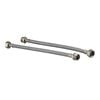 Kinetic 250mm Stainless Steel Flexible Braided Hose Mixer Tap Extension - Pack of 2