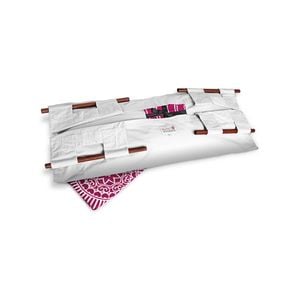 Sweet Goodbye COCOON - Soft Pet Casket - Burial & Cremation Ceremony Kit (Classic Cotton) | White/Pink, XL