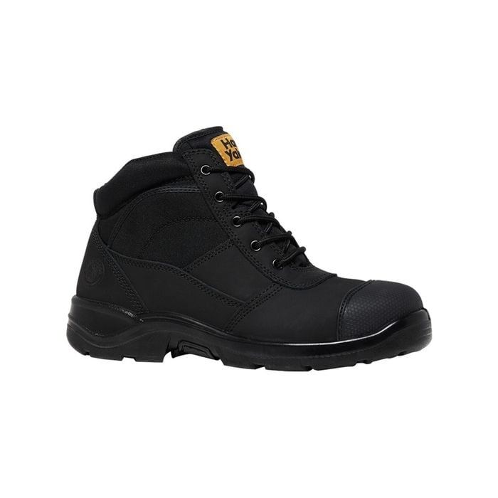 Hard Yakka Size 12 Black Side Zip Safety Slate Boot