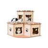 Yes4pets Cat Cardboard House Tower Condo Scratcher Pet Post Pad Mat Furniture