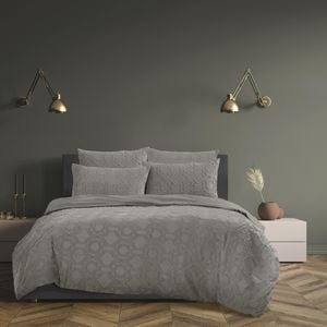 5pc Ardor Boudoir Millicent King Bed Comforter Set - Storm Grey