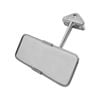 Stainless Steel Head Chrome Arm Rear View Mirror - Suits Mini
