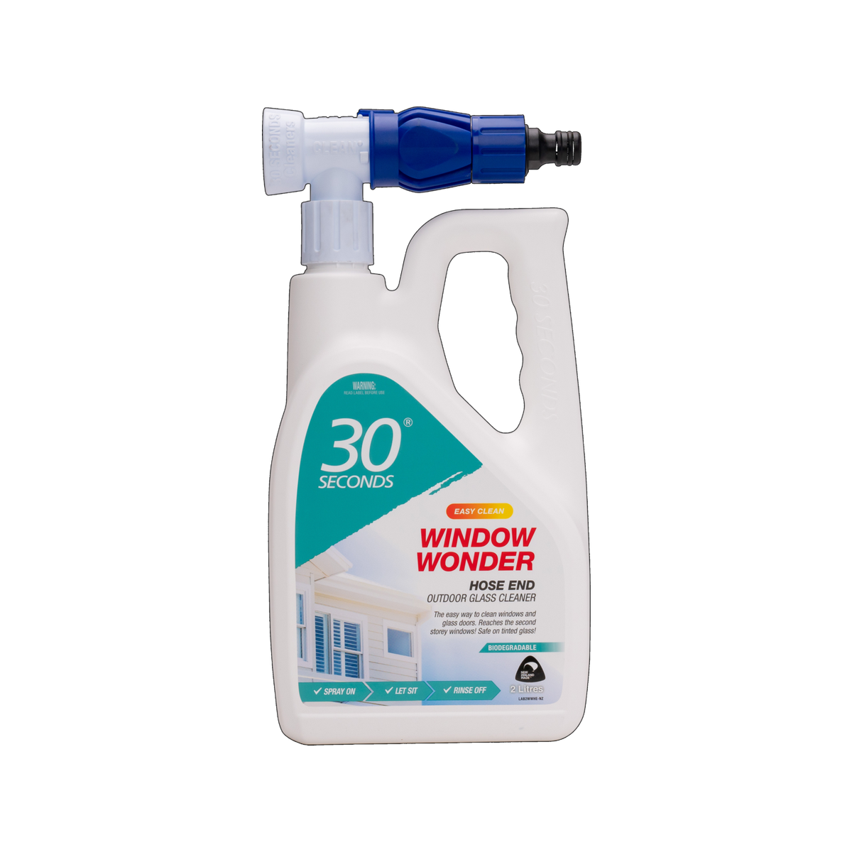 30 Seconds 2L Window Wonder Outdoor Glass Cleaner With Hose End