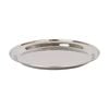 Argon Tableware 25.5cm Serving Platter - Stainless Steel Chrome Dinner Tray Round Tray Plate Small Appetizer Serving Dishes