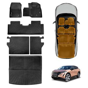 Floor Mats Boot Liner Set for Nissan Ariya 2023-Onwards  Car Trunk Cargo Kick Back Seat Cover