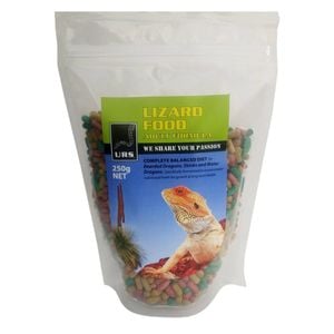 URS Adult Lizard Food for Bearded Dragons Skinks & Water Dragons 250g