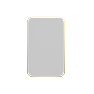Attica 900 x 600mm Brushed Gold Metal Frame Porta LED Mirror