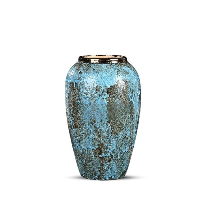 SOGA 30x19cm Ceramic Vase – Light Blue