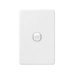 DETA X6 White Single Vertical Switch - Gloss White