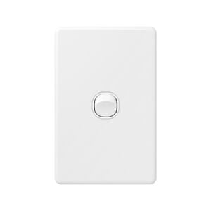 DETA X6 White Single Vertical Switch - Gloss White