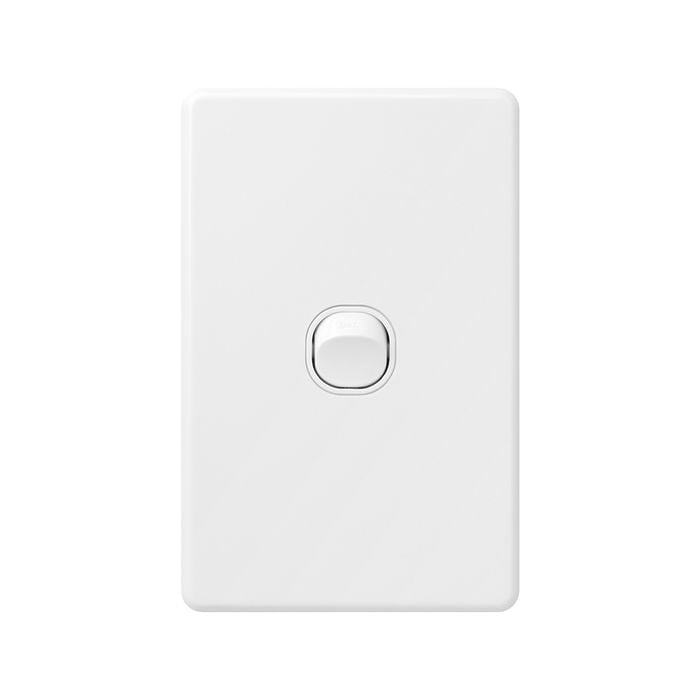 DETA X6 White Single Vertical Switch - Gloss White