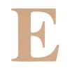 All Set 9cm MDF Alphabet Letter E