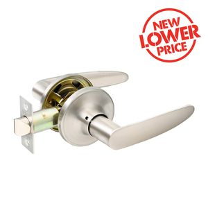 Ikonic Brushed Nickel Norr Passage Lever Set - 4 Pack