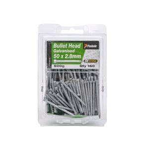Paslode 50 x 2.8mm 500g Galvanised Bullet Head Nails - 160 Pack