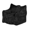 Ufurniture Bean Bag Chair With Backrest 83*90cm Corduroy Sofa With Handle High-resilience Stuffed Floor Sofa Lounger Black
