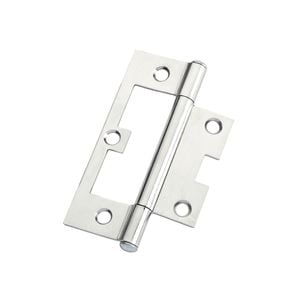 Lane 90 x 54 x 1.6mm Polished Chrome Easy Fit Fixed Pin Hinge