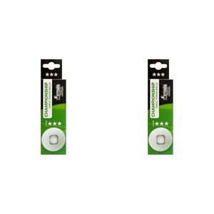 2x 3PK Formula Sports 4cm Championship Balls 3 Stars - White