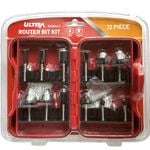Ultra 6.4mm 12 Piece Router Bit Set